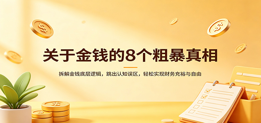 关于金钱的8个粗暴真相:拆解金钱底层逻辑,跳出认知误区,轻松实现财务充裕与自由 关于金钱的8个粗暴真相:拆解金钱底层逻辑,跳出认知误区,轻松实现财务充裕与自由