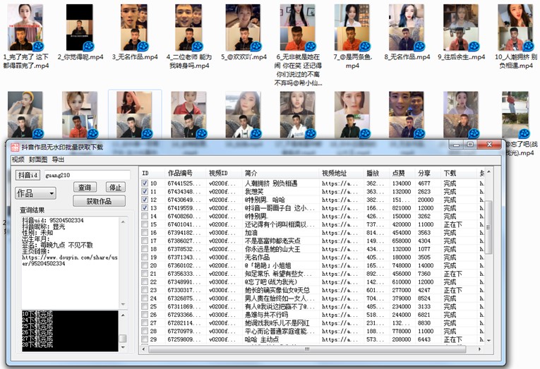 PC版抖音作品批量去水印器