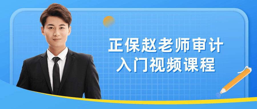 正保赵老师审计入门视频课程-趣奇资源网-第5张图片