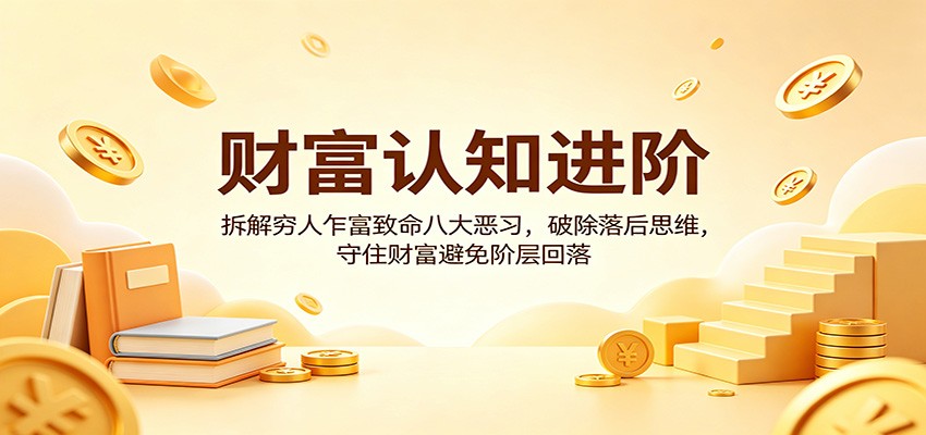财富认知进阶:拆解穷人乍富致命八大恶习,破除落后思维,守住财富避免阶层回落 财富认知进阶:拆解穷人乍富致命八大恶习,破除落后思维,守住财富避免阶层回落