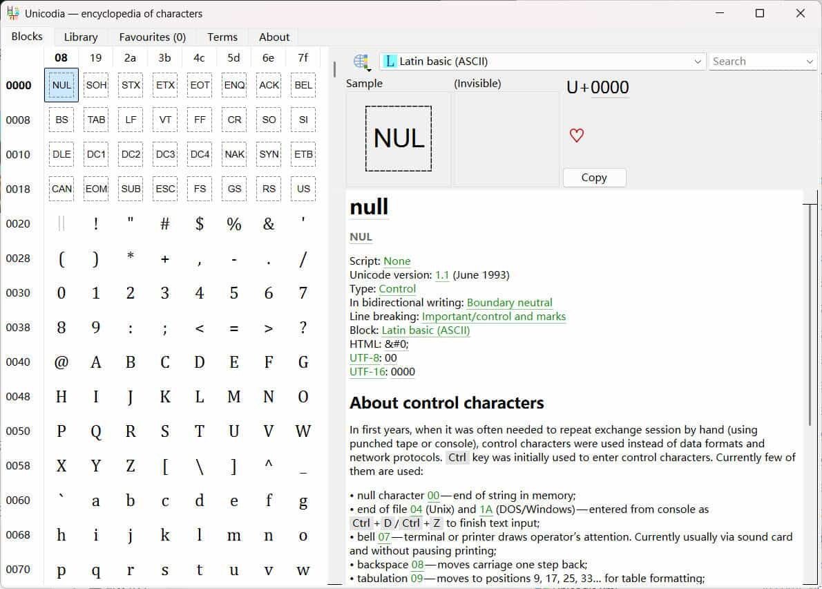Unicode字符查询Unicodia v3.1.2绿色版 Unicode字符查询Unicodia v3.1.2绿色版