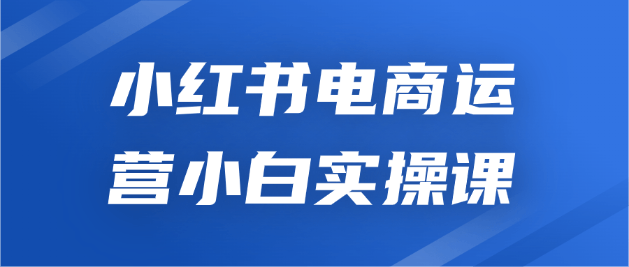 小红书电商运营小白实操课-趣奇资源网-第5张图片
