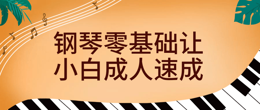 钢琴零基础让小白成人速成-趣奇资源网-第5张图片