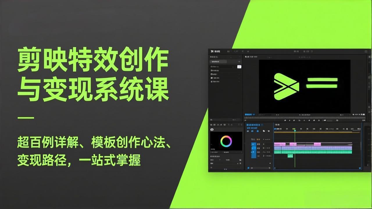 剪映特效创作与变现系统课,超百例详解、模板创作心法、变现路径,一站式掌握 剪映特效创作与变现系统课,超百例详解、模板创作心法、变现路径,一站式掌握