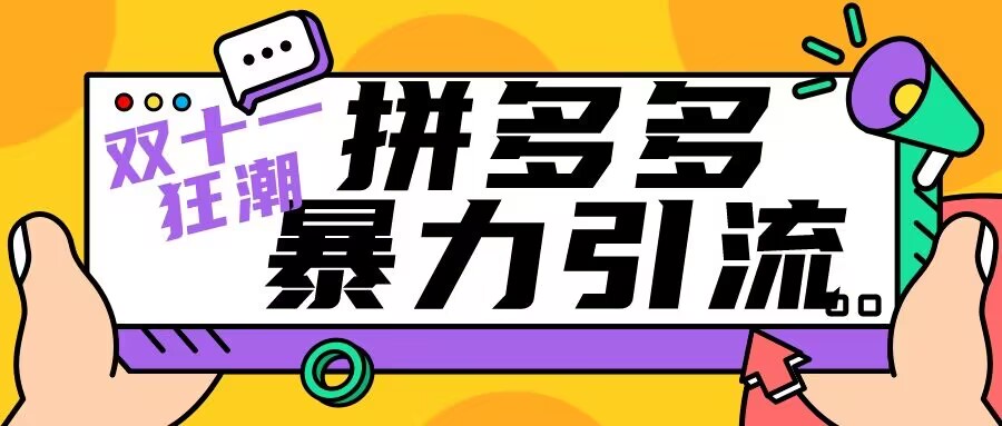 双十一拼多多暴力引流 日引300+微信-趣奇资源网-第5张图片