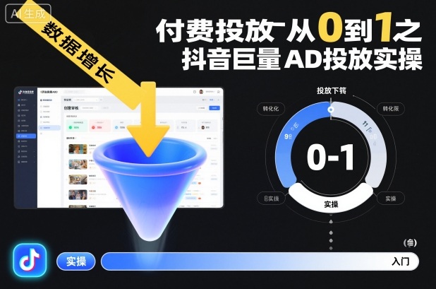 付费投放从0到1之抖音巨量AD投放实操 付费投放从0到1之抖音巨量AD投放实操